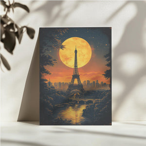 Eiffel Tower Moonrise