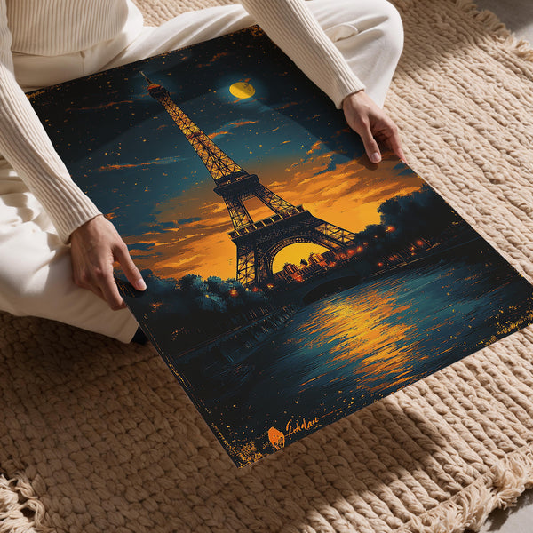 Eiffel Moonlit Glow