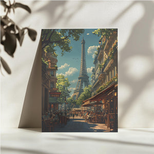 Parisian Café & Eiffel Tower