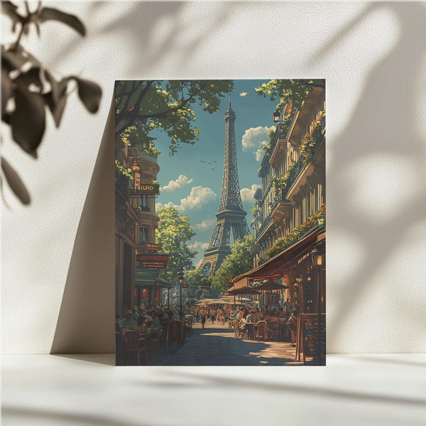 Parisian Café & Eiffel Tower
