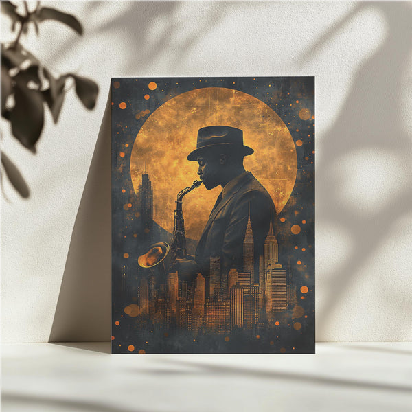 Moonlit Jazz Player
