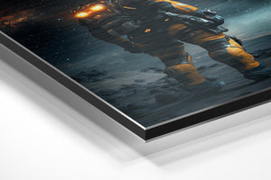 Astronaut on Alien Terrain