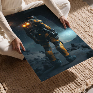 Astronaut on Alien Terrain