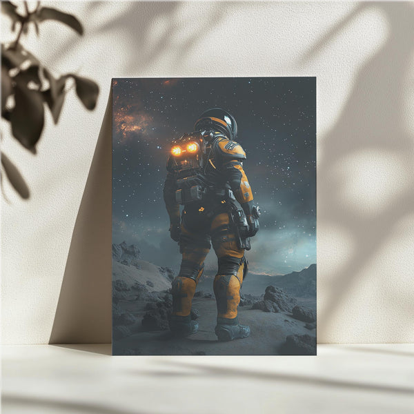 Astronaut on Alien Terrain