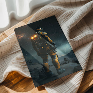 Astronaut on Alien Terrain