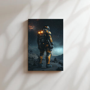 Astronaut on Alien Terrain