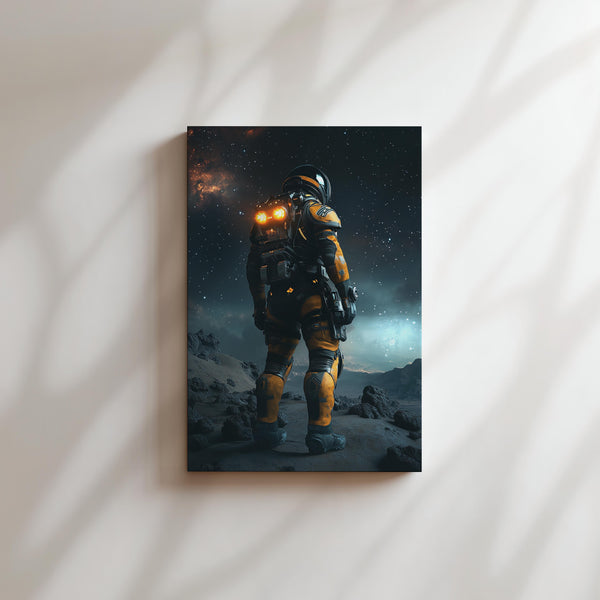 Astronaut on Alien Terrain