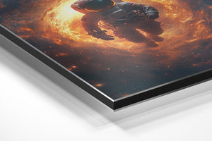 Astronaut in Fiery Vortex