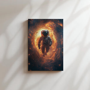 Astronaut in Fiery Vortex