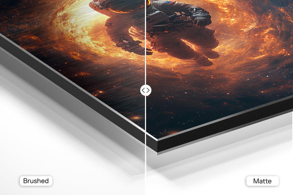 Astronaut in Fiery Vortex