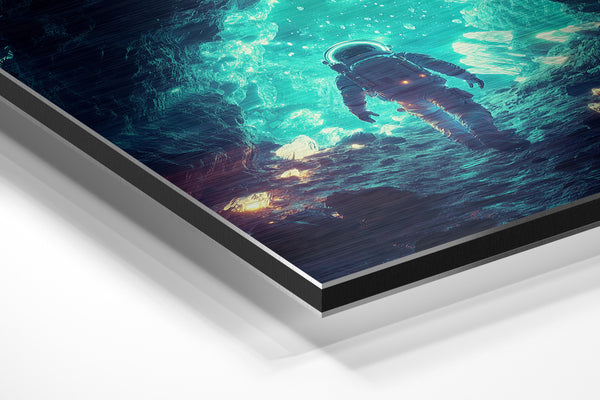 Astronaut in Crystal Cavern