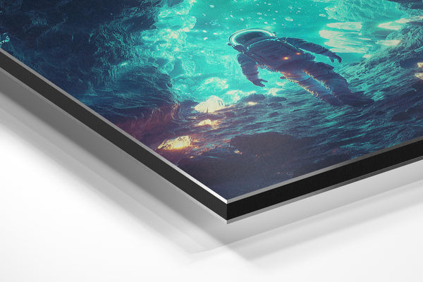 Astronaut in Crystal Cavern