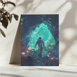 Astronaut in Crystal Cavern