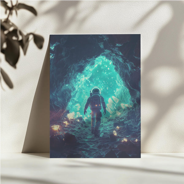 Astronaut in Crystal Cavern