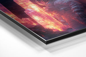 Astronaut in Crystal World