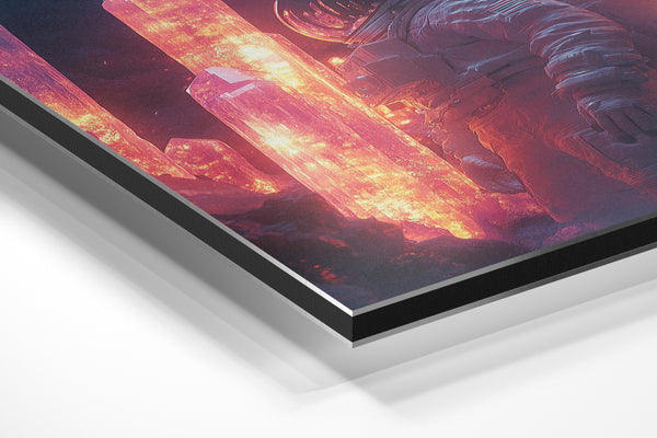 Astronaut in Crystal World