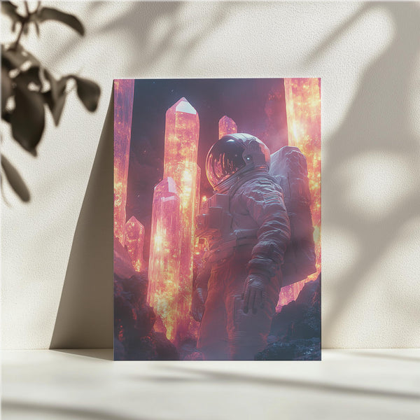 Astronaut in Crystal World