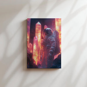 Astronaut in Crystal World
