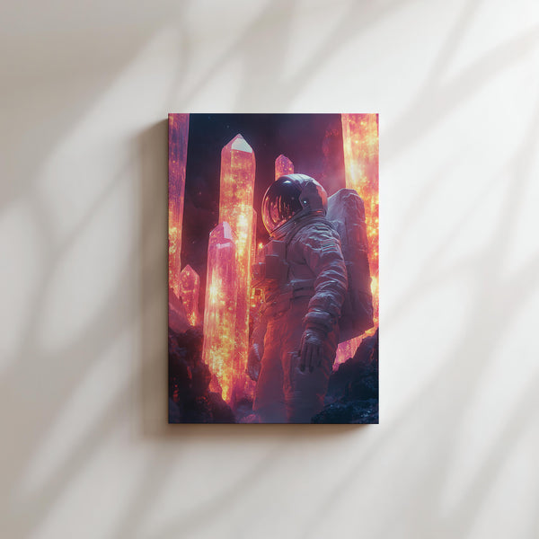 Astronaut in Crystal World