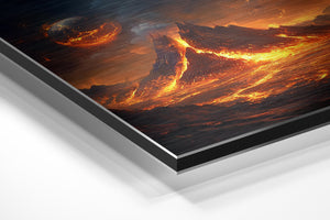 Volcanic World with Twin Moons