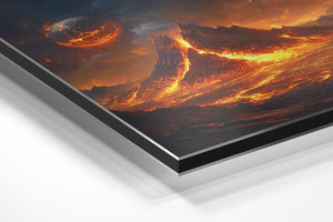 Volcanic World with Twin Moons