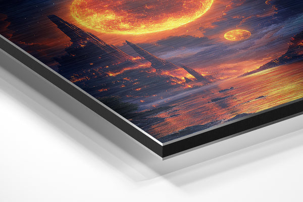 Burning City Under Twin Suns