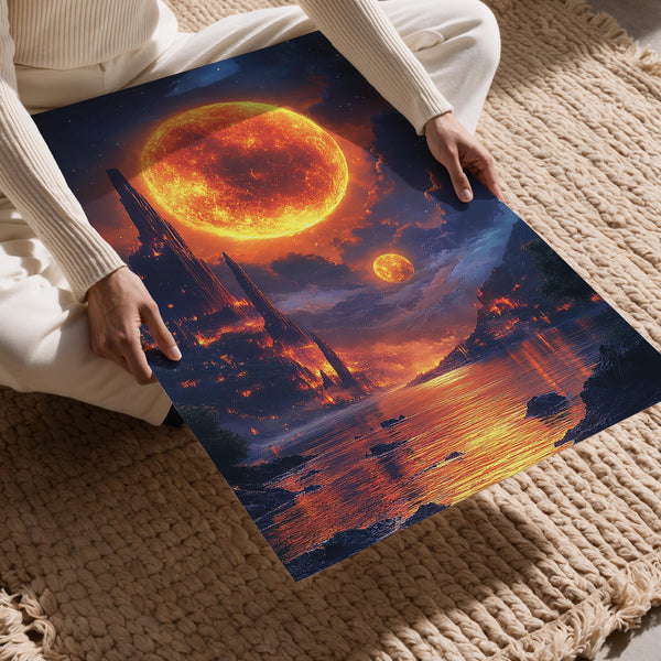 Burning City Under Twin Suns