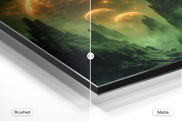 Mystical Green Planet Landscape