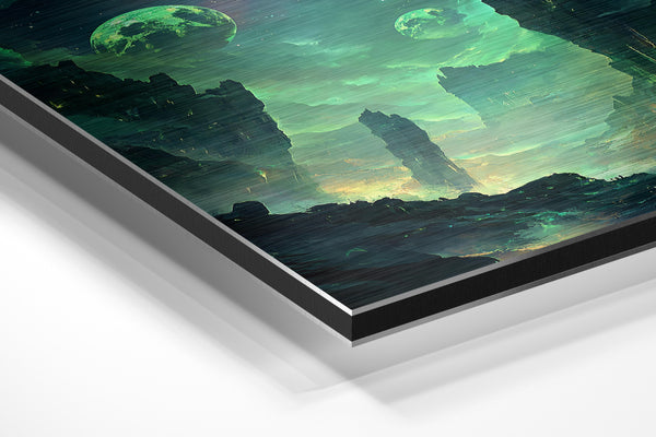 Alien World Under Green Moons