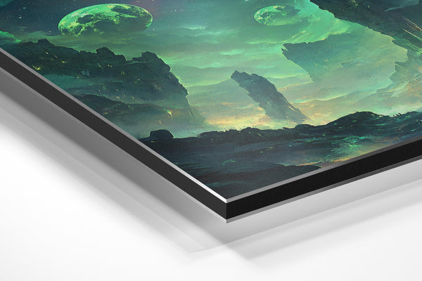 Alien World Under Green Moons