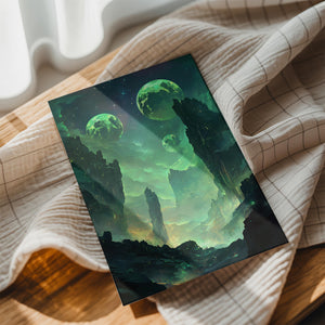 Alien World Under Green Moons