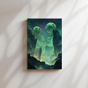 Alien World Under Green Moons
