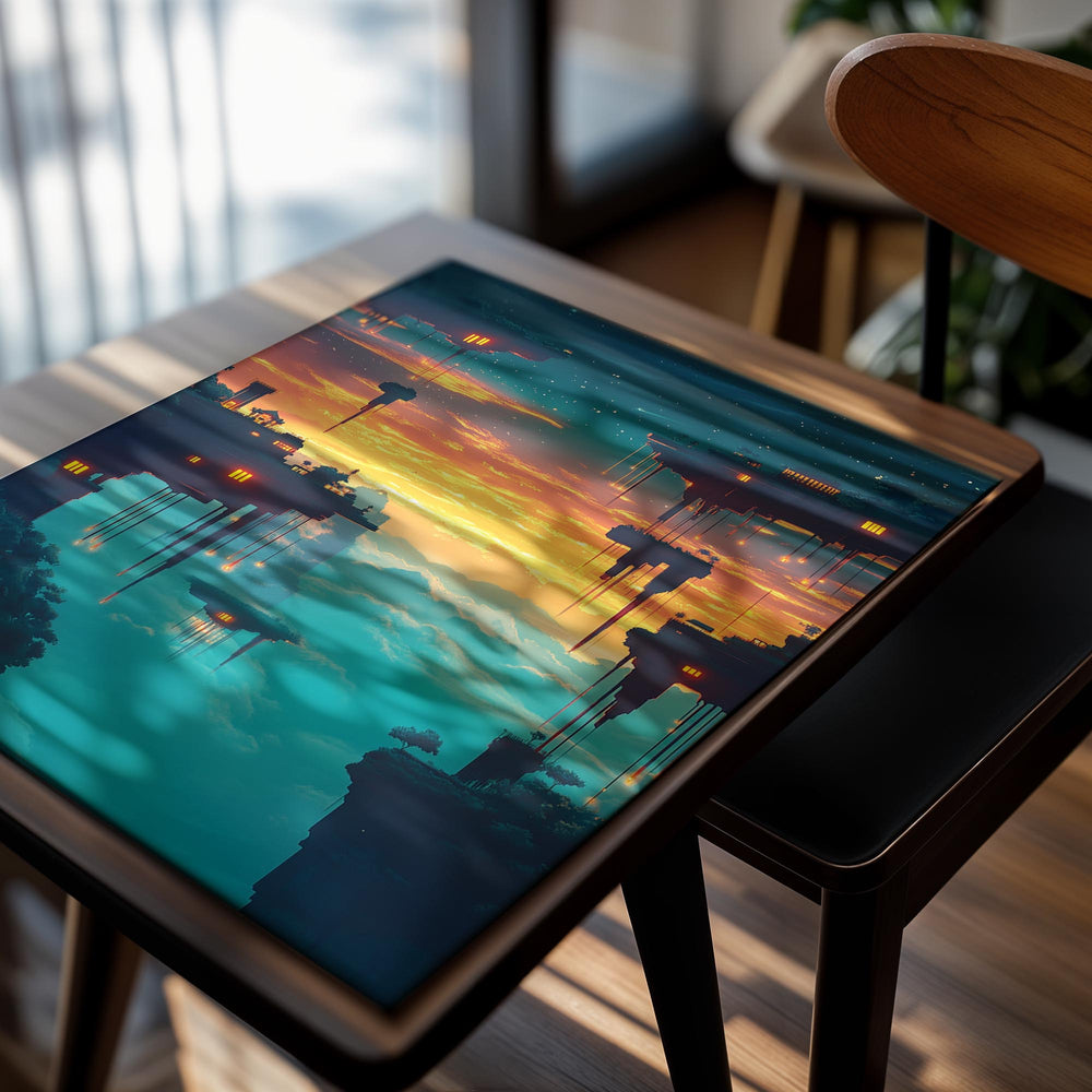 Floating Cities at Sunset