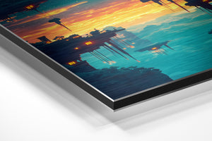 Floating Cities at Sunset