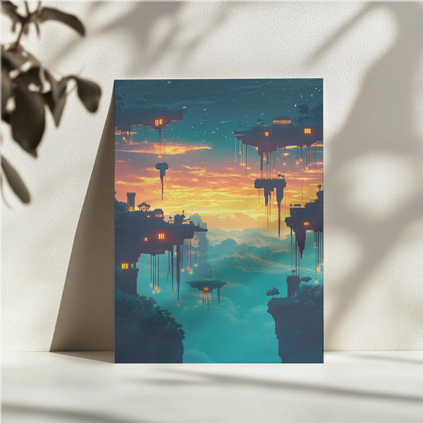 Floating Cities at Sunset