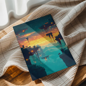 Floating Cities at Sunset