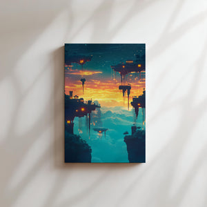 Floating Cities at Sunset