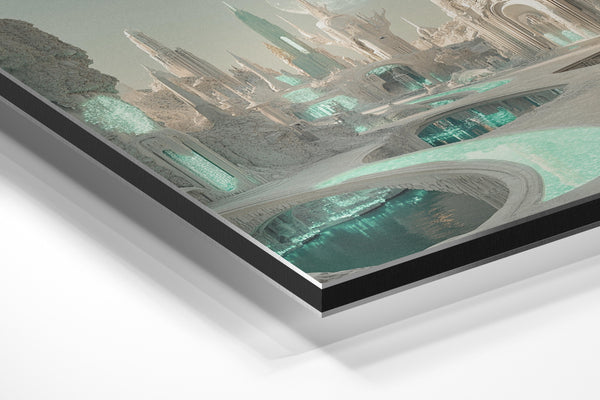 Ethereal Futuristic Landscape