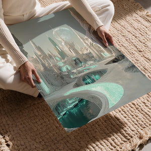 Ethereal Futuristic Landscape