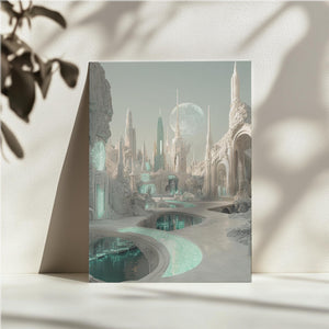 Ethereal Futuristic Landscape