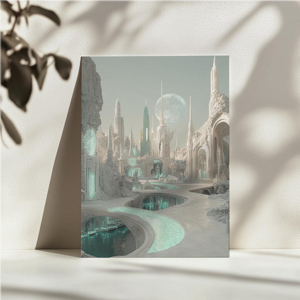 Ethereal Futuristic Landscape