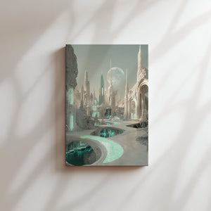 Ethereal Futuristic Landscape