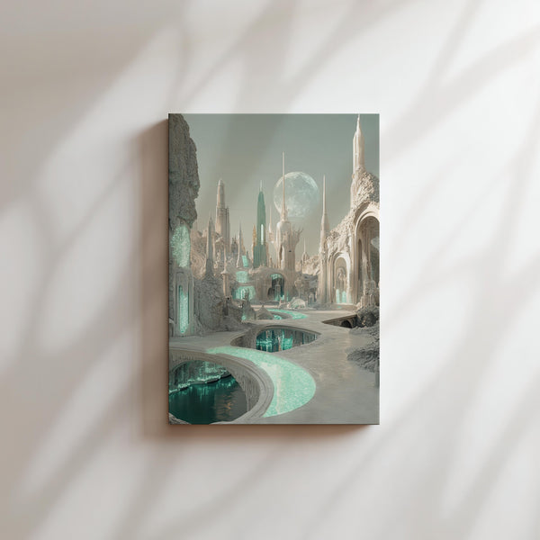 Ethereal Futuristic Landscape