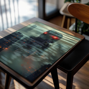 Giant Robot in Foggy City