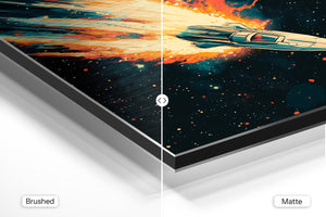 Stylized Spacecraft Burning