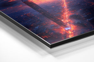 Solar Cityscape at Sunset