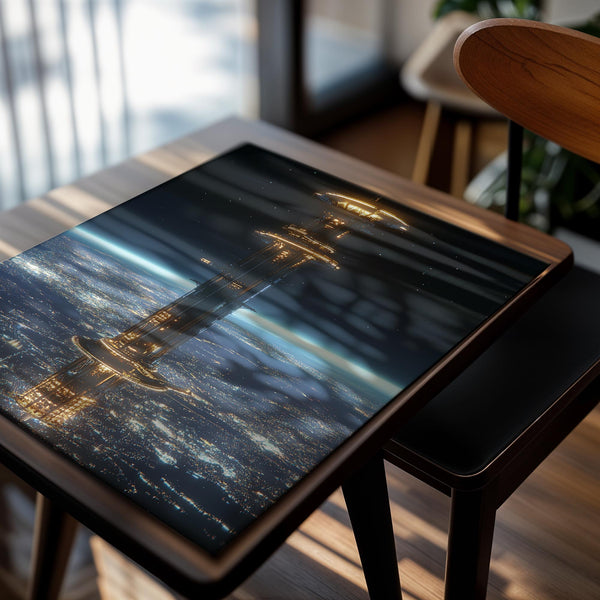 Orbiting Tower in Space