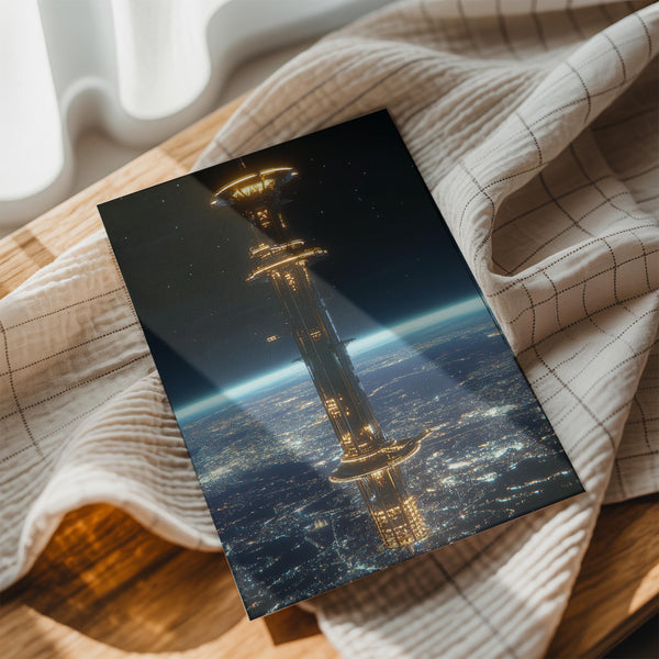 Orbiting Tower in Space