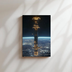 Orbiting Tower in Space