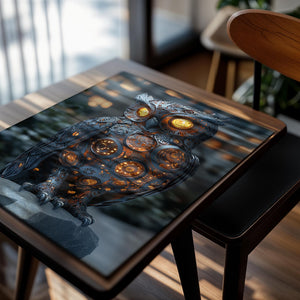 Intricate Owl Sculpture